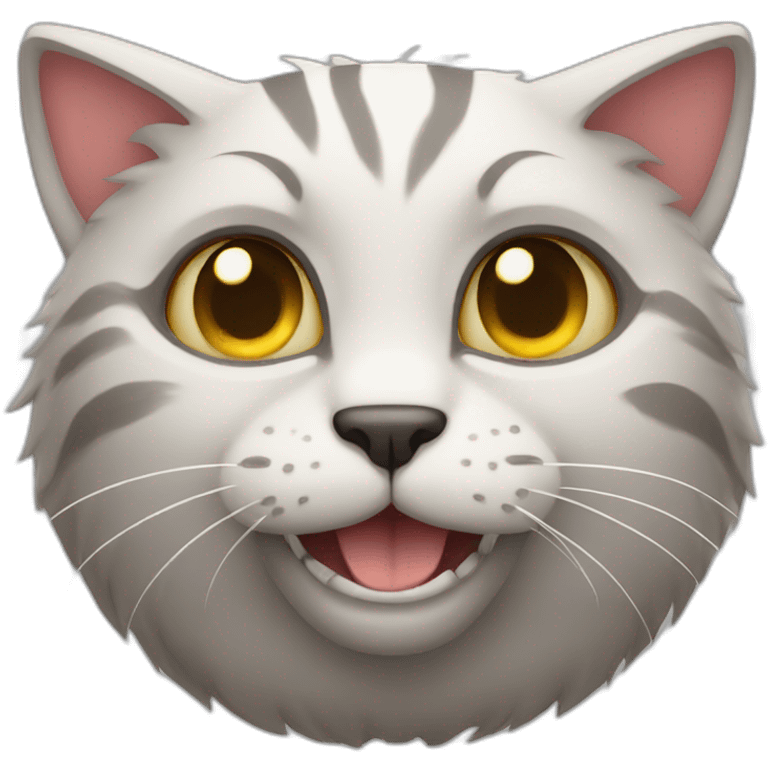 Nasty cat emoji