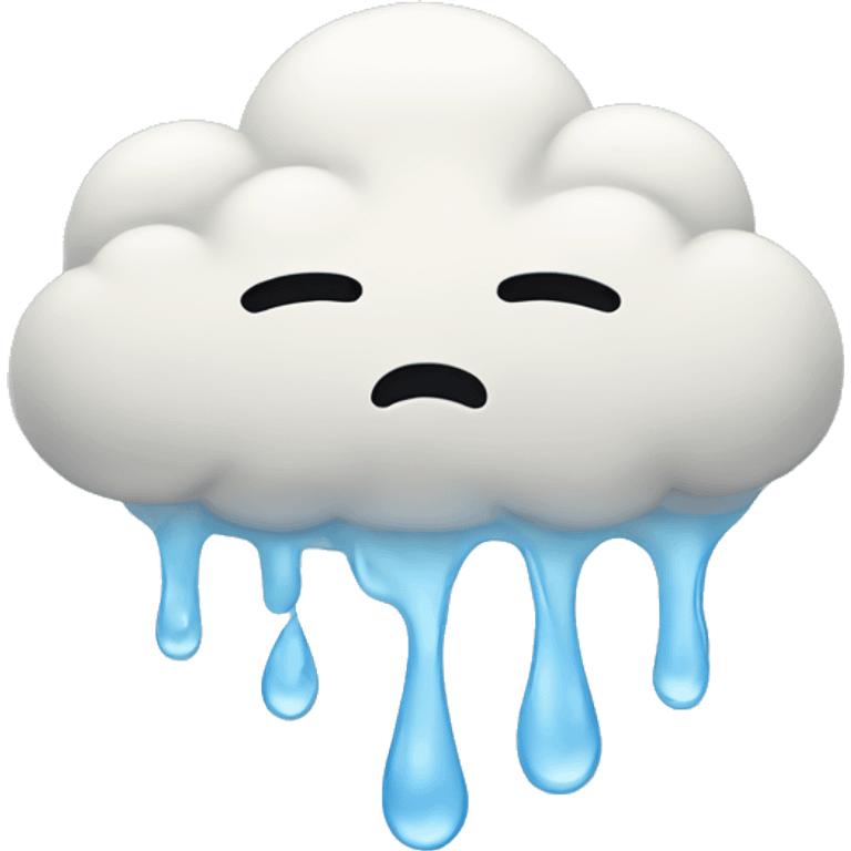 sad crying cloud  emoji