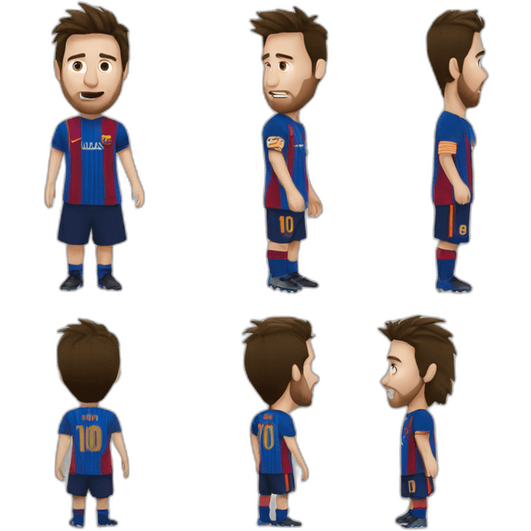 Messi qui boit emoji