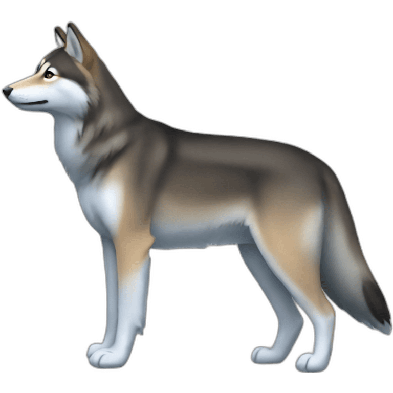 Tamaskan side view emoji