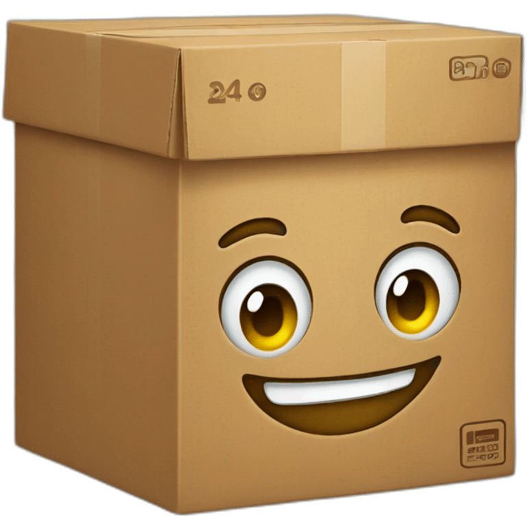 box with smile emoji