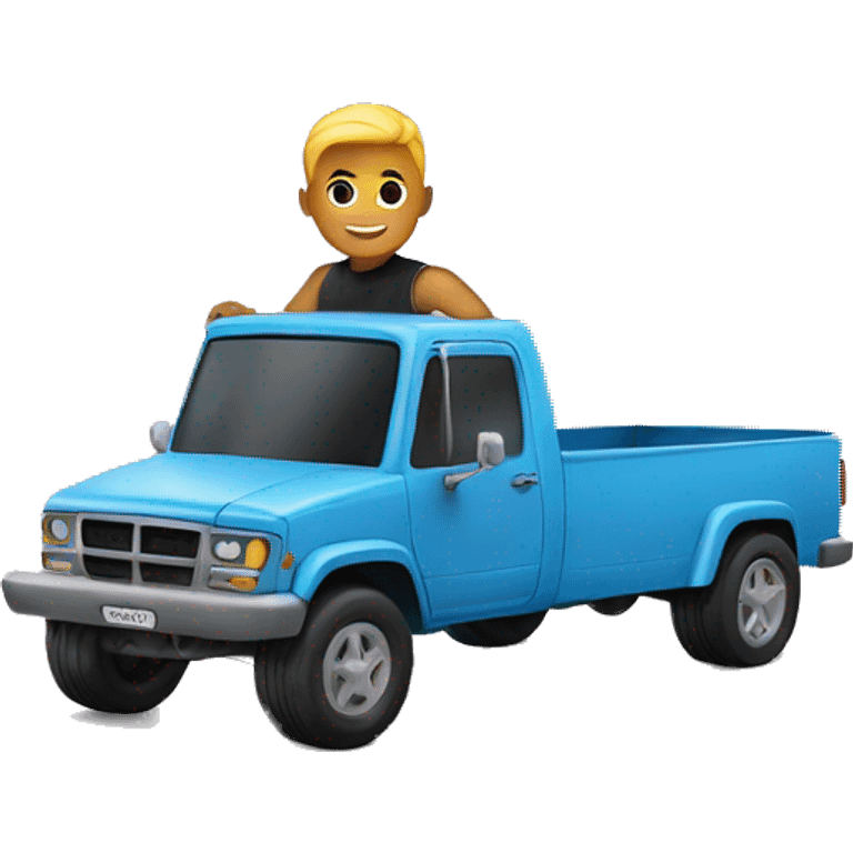 Ken doll on a cyber truck  emoji