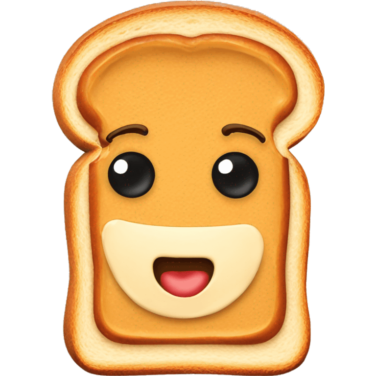 Peanut butter on toast emoji