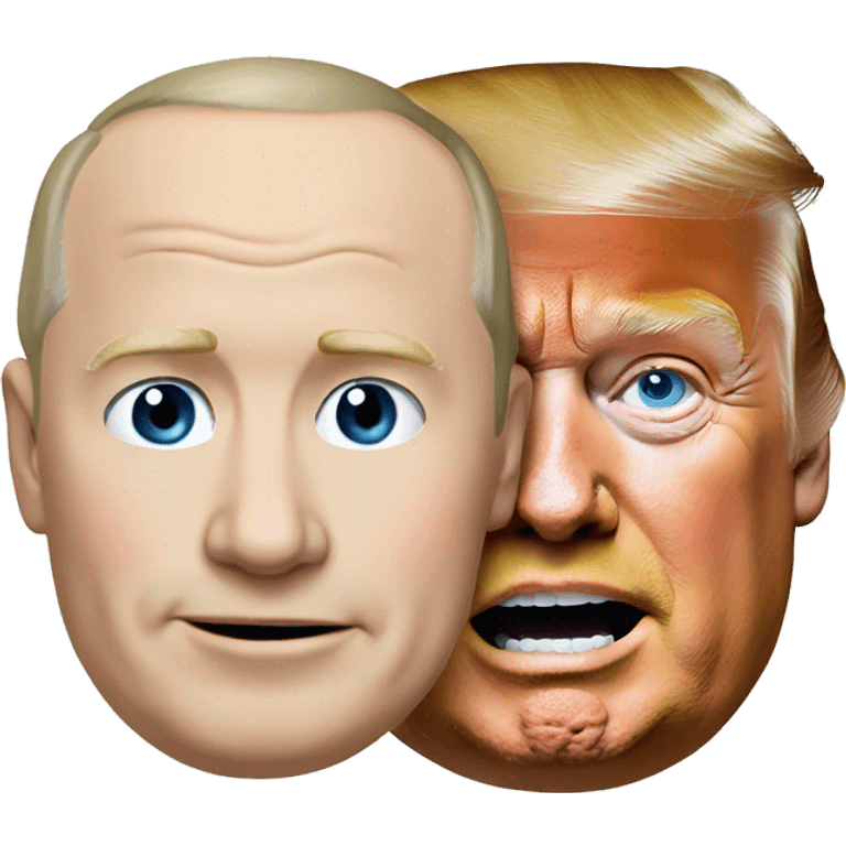 Donald trump and putin  emoji