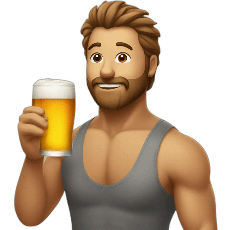 yoga drink beer emoji