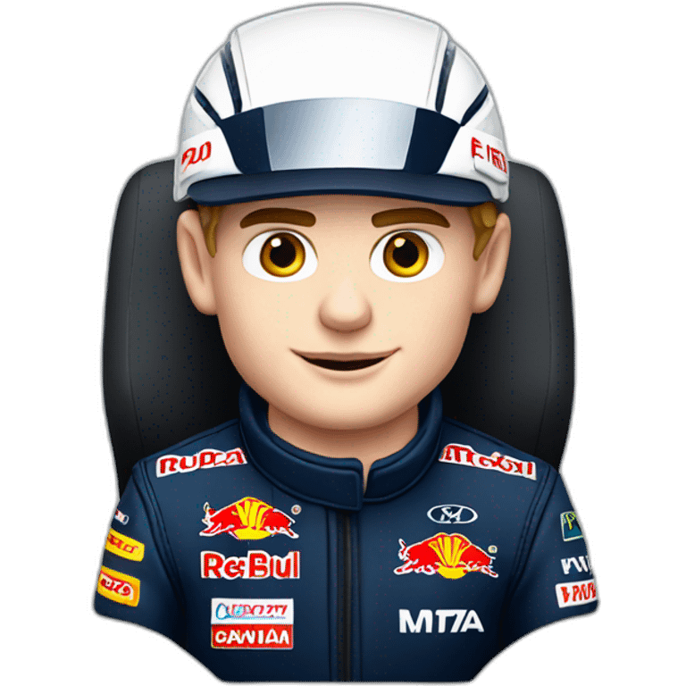 Max verstappen f1 driver in a car emoji