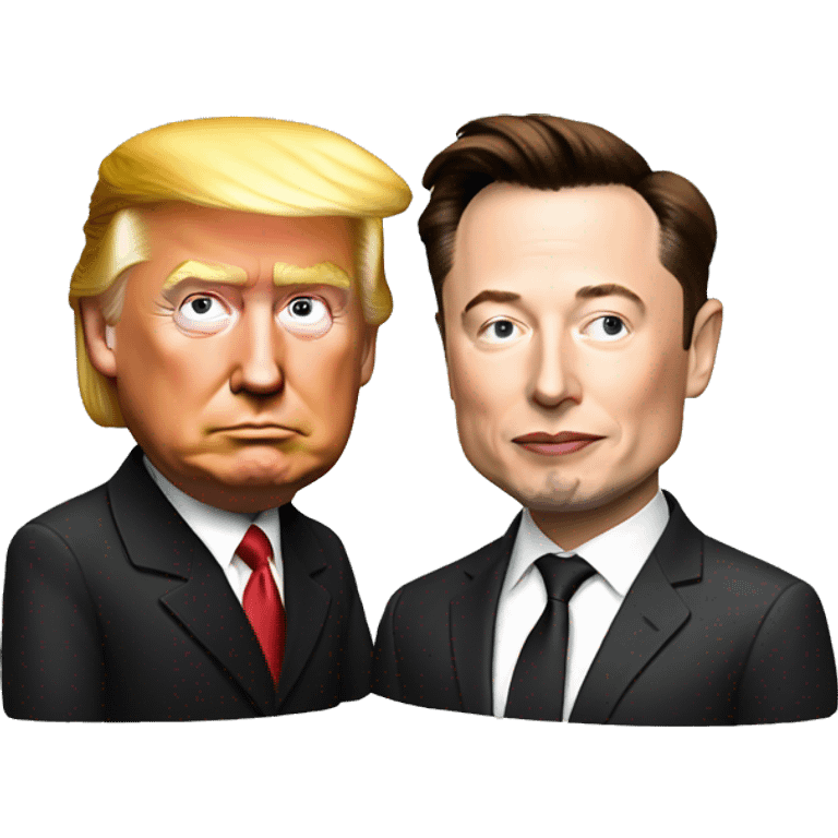 Trump and Elon Musk emoji