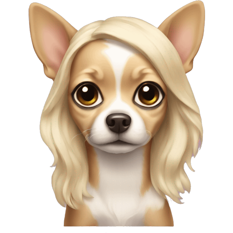 chihuahua princess emoji