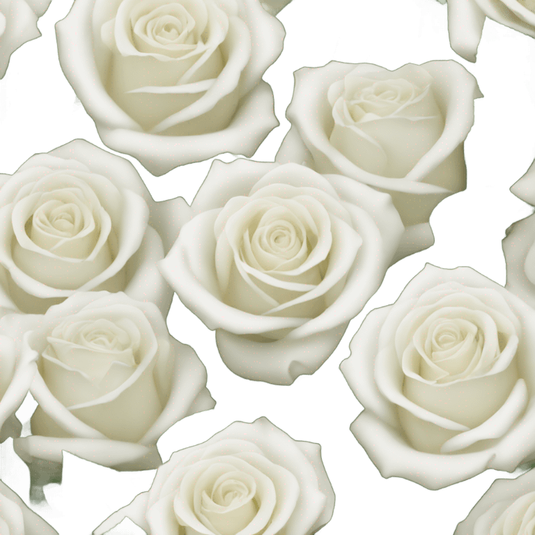 white roses emoji