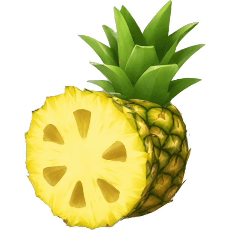 sliced pineapple emoji