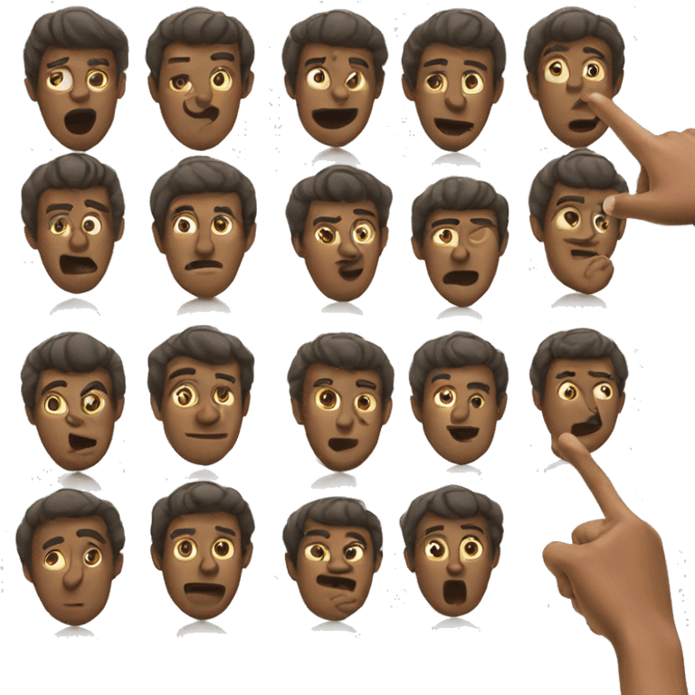 Person pointing at themselves emoji