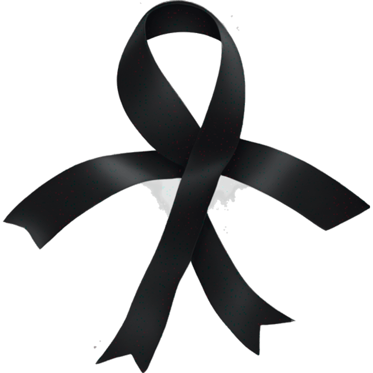 Black ribbon  emoji