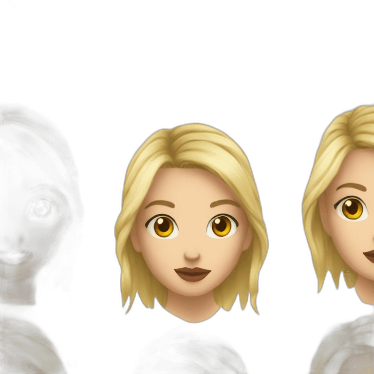 femme blonde avec tatouages dans le dos emoji