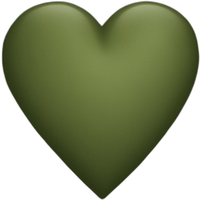 Militar green heart emoji