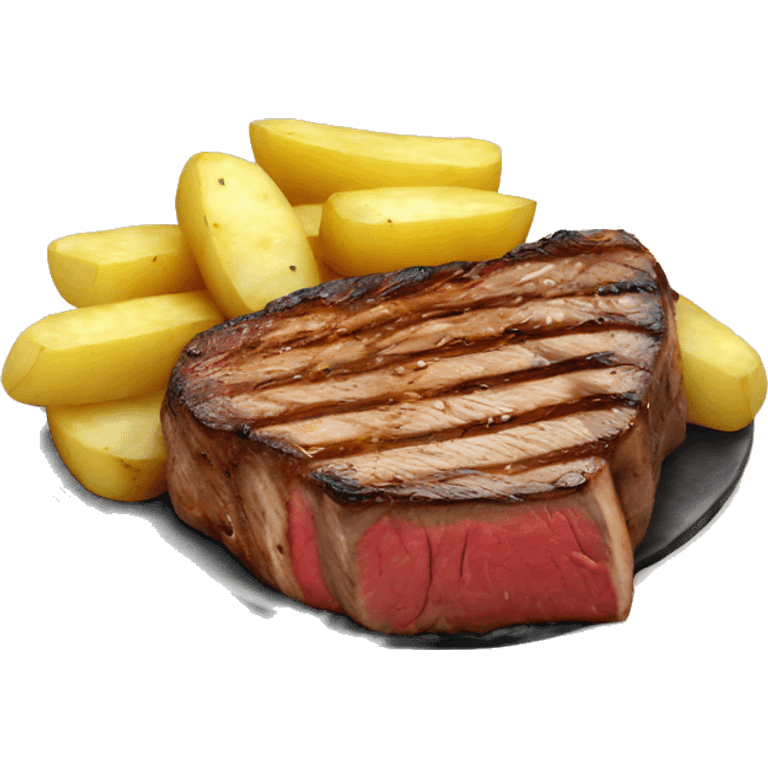 Steak with potatoes  emoji