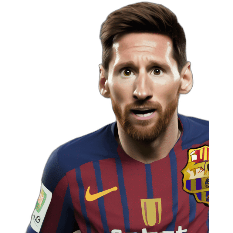 Messi amazed  emoji