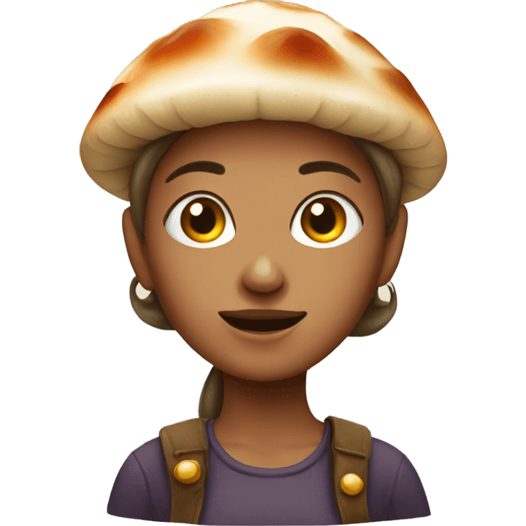 Lady with mushrooms emoji