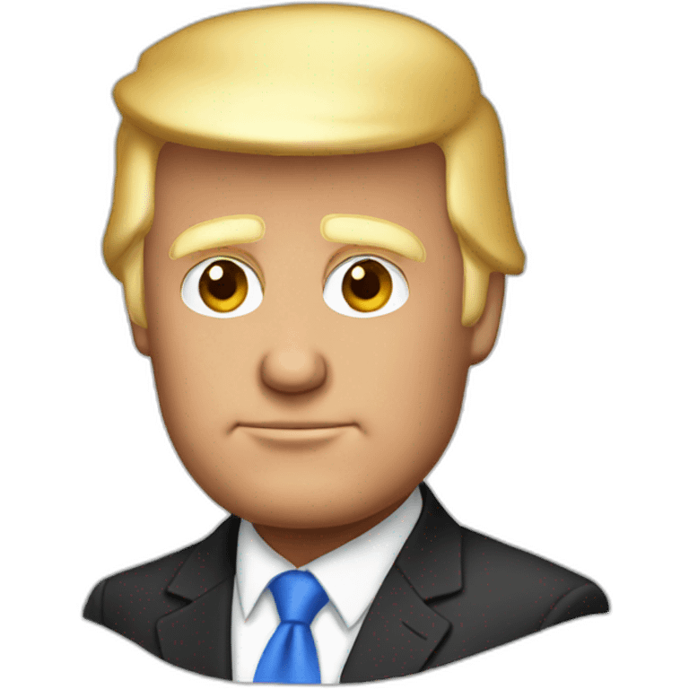 white donald trump emoji