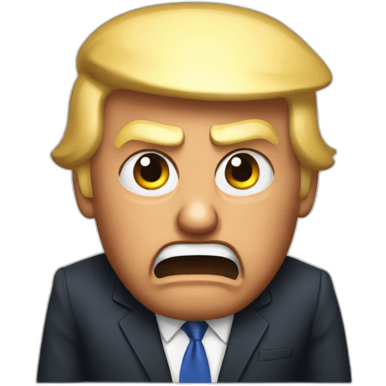 engry donald trump emoji