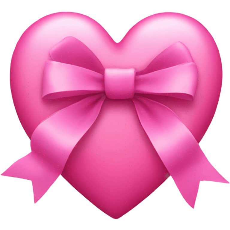 Pink heart with a bow emoji