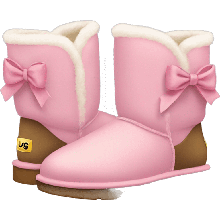 Ugg boots with bows emoji