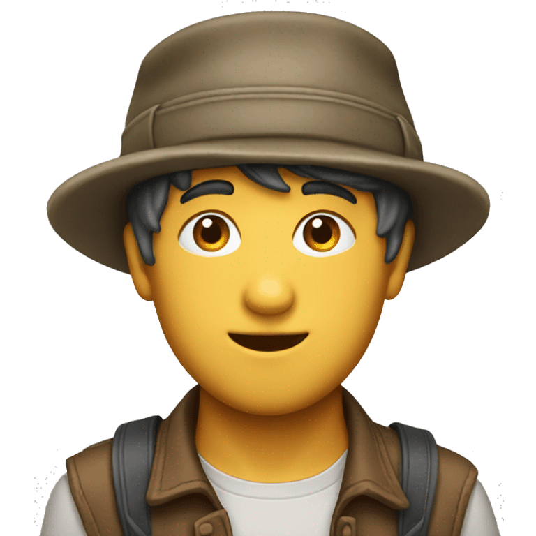 newsboy hat emoji