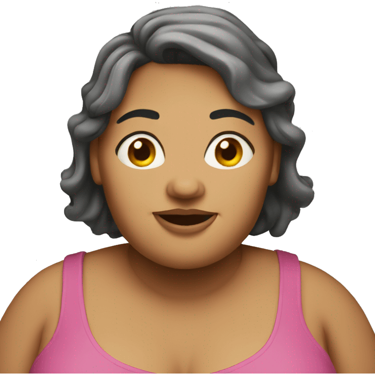 fat woman emoji