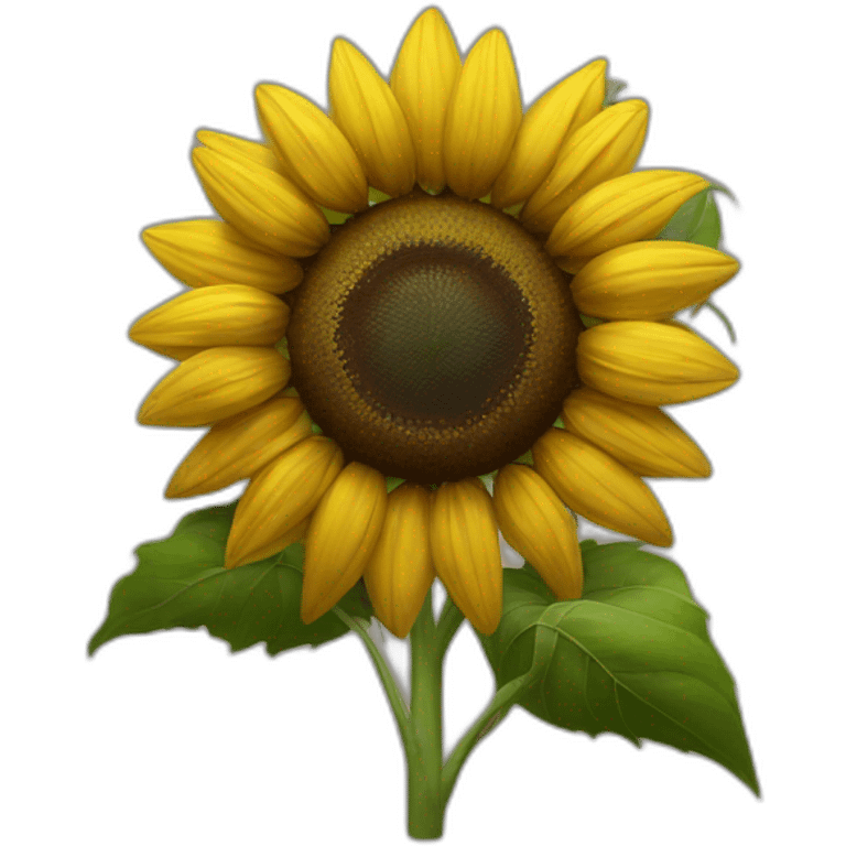 sunflower on dark background emoji