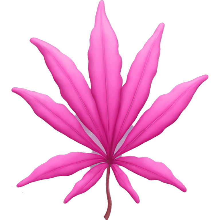 Pink weed emoji