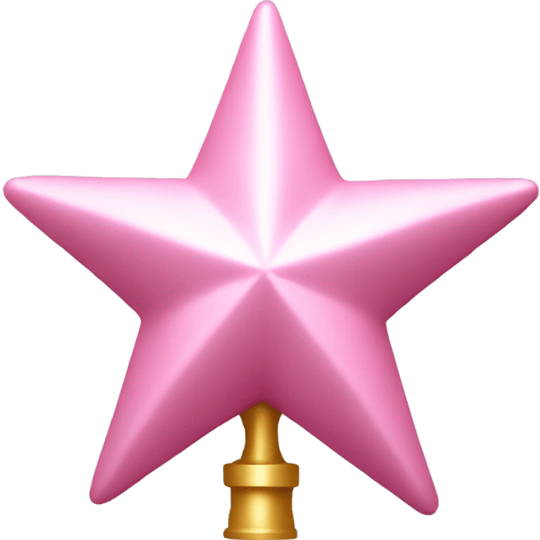 light pink tree topper star emoji