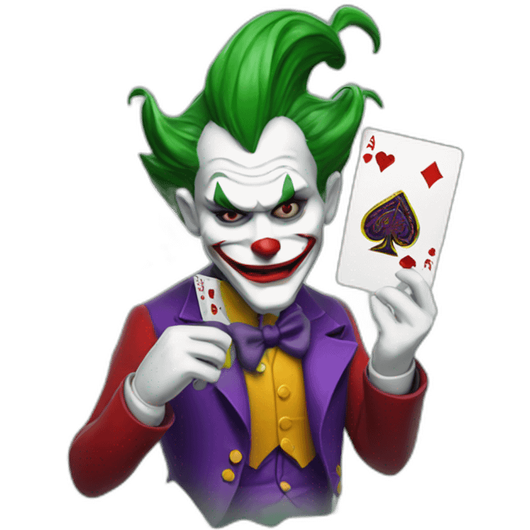 Joker and cards in his hand emoji