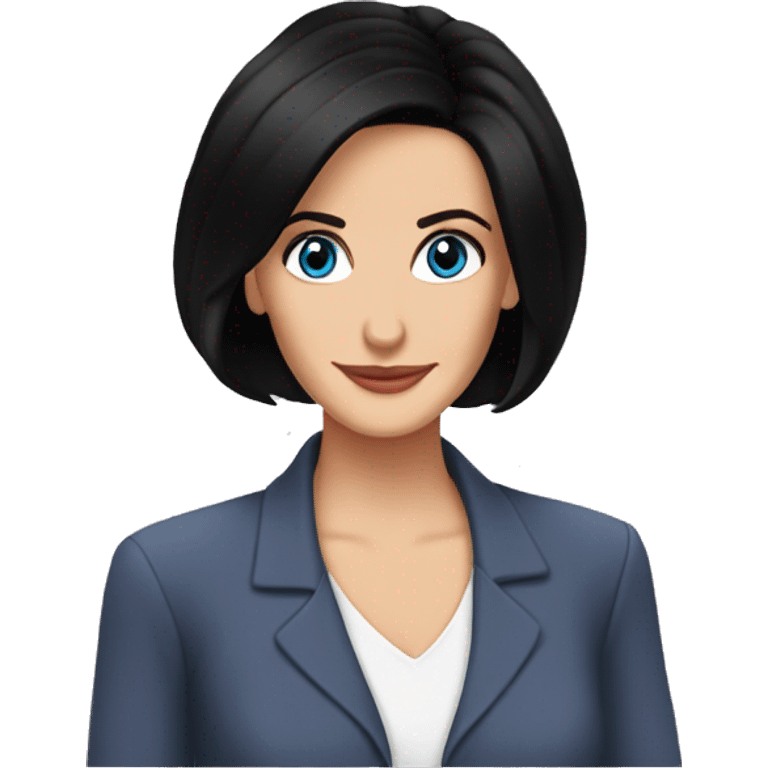 Monica Geller from friends blue eyes emoji