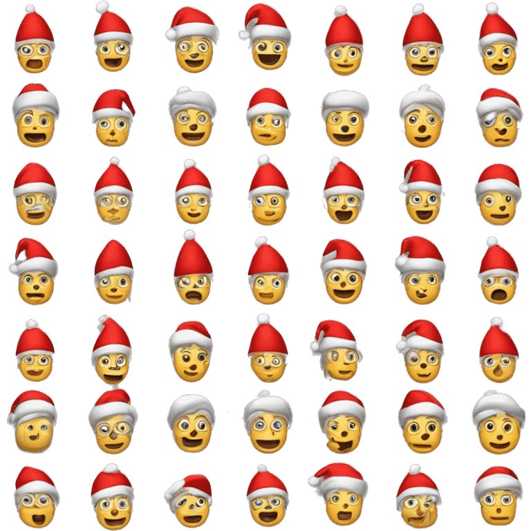 Der Weihnachtsmann löst komplizierte Mathe-Knobel-Aufgaben emoji