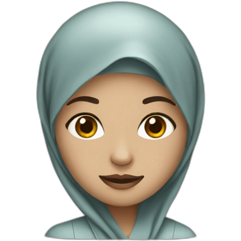 doctor with hijab white skin emoji