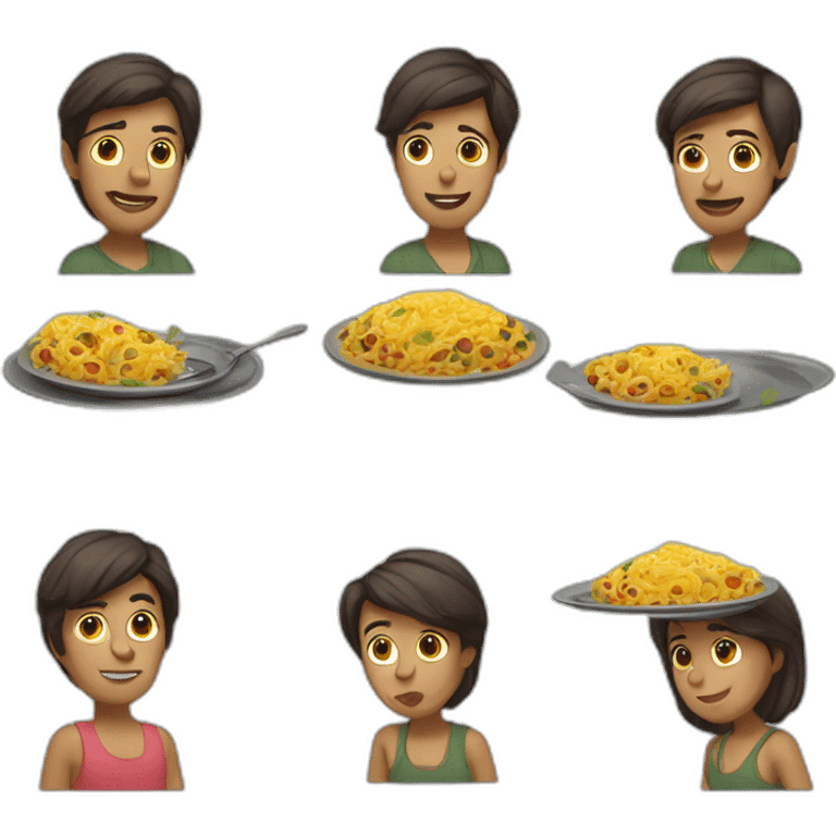 llevar platos sucios emoji