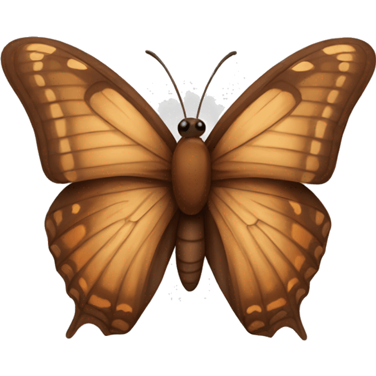 Brown butterfly emoji