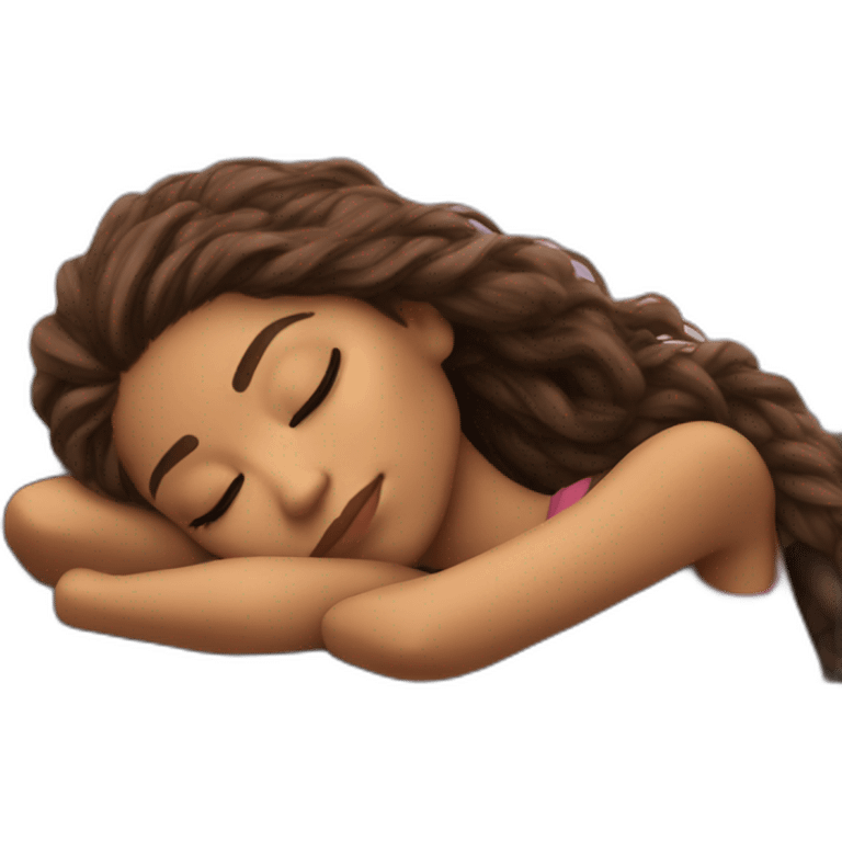 Zendaya sleeping in the boat emoji