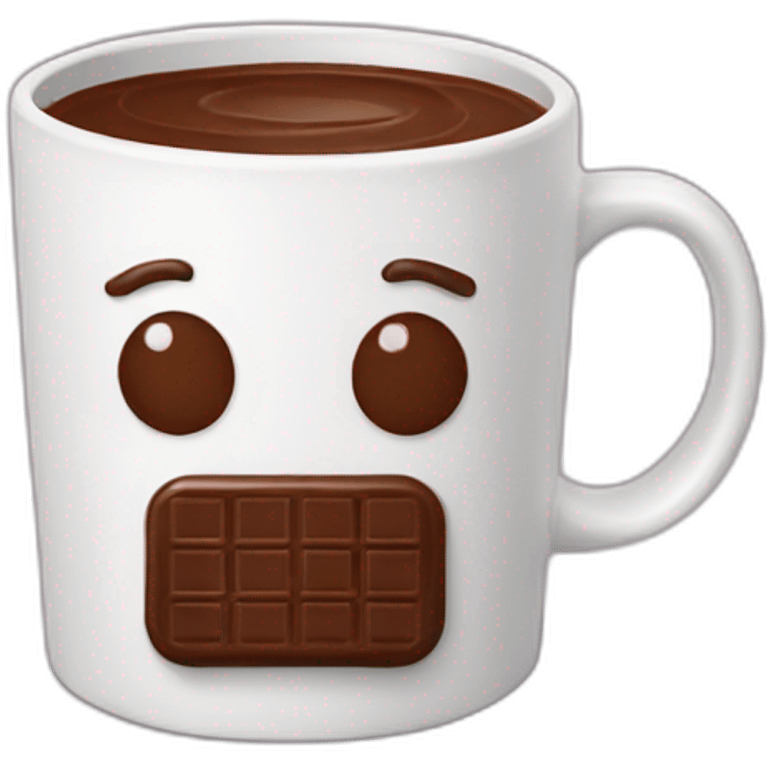 mug with chocolate emoji