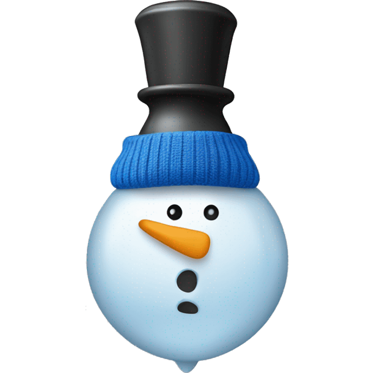 snowman light bulb and vest emoji