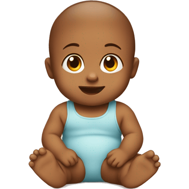 A baby is sitting emoji