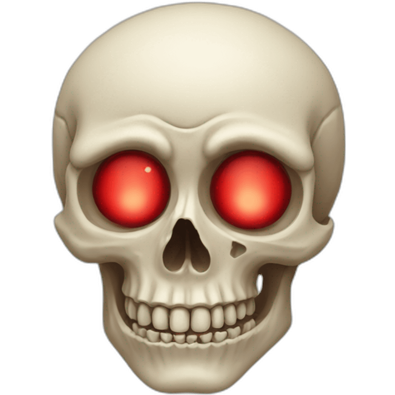 skull with red eyes emoji