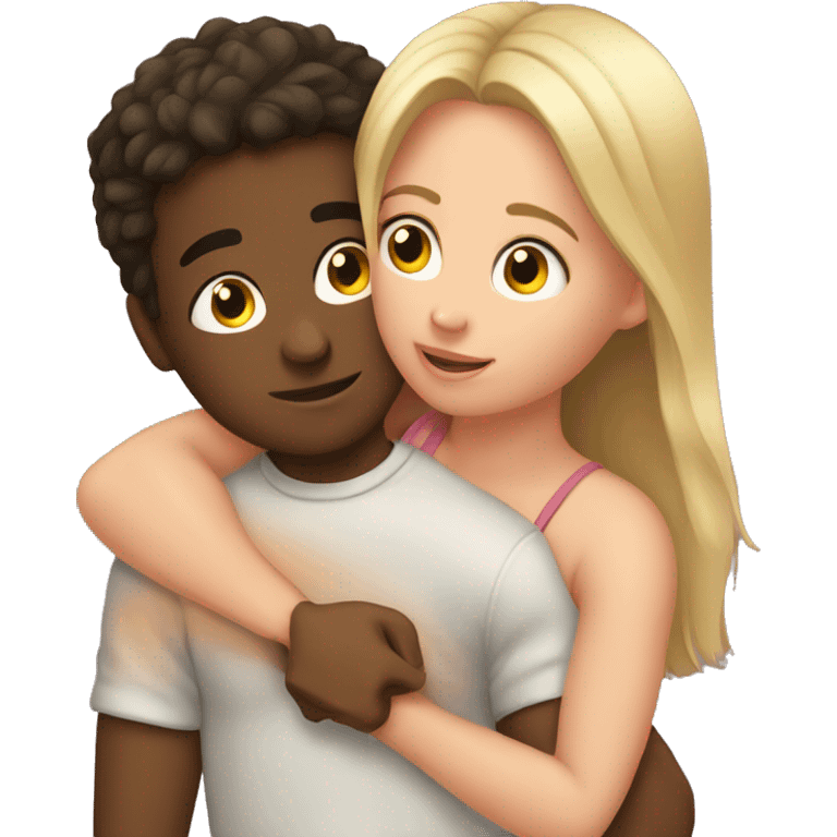 Girl lying on boy chest  emoji