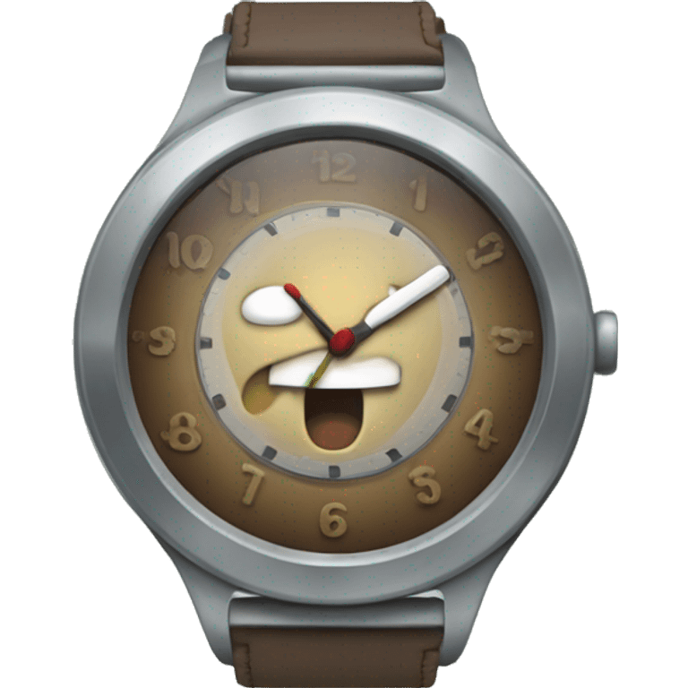 RELOJ MOVIENDO LAS MANECILLAS emoji