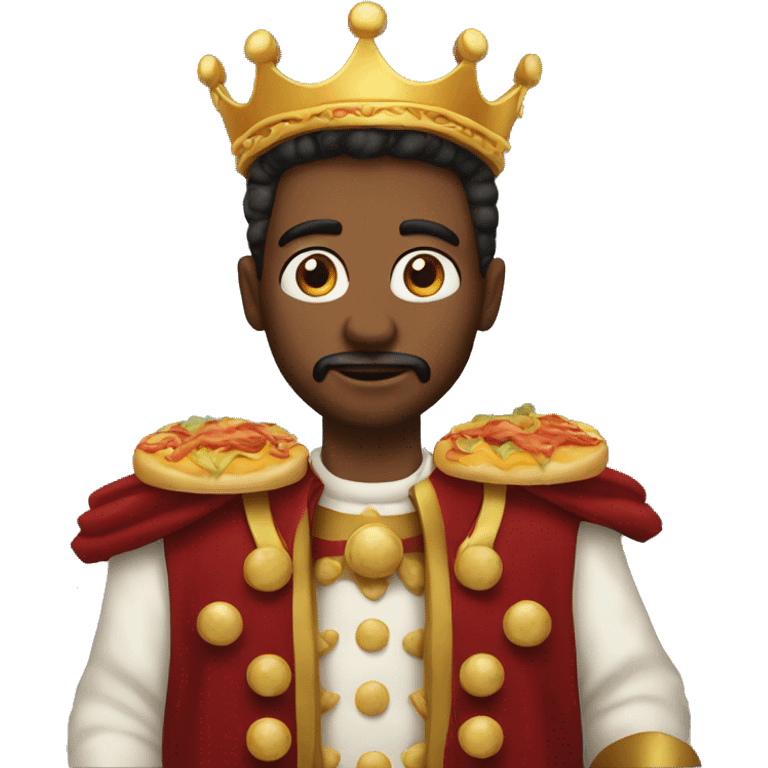 a king with burguers emoji