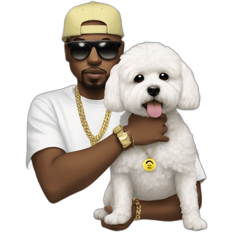 rappers whit bichon emoji