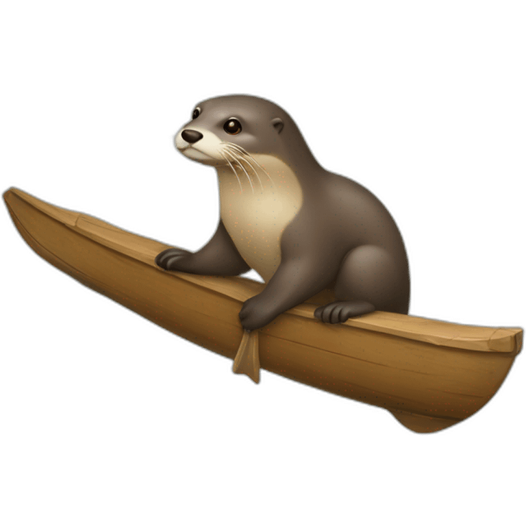 Loutre avec une palourde emoji