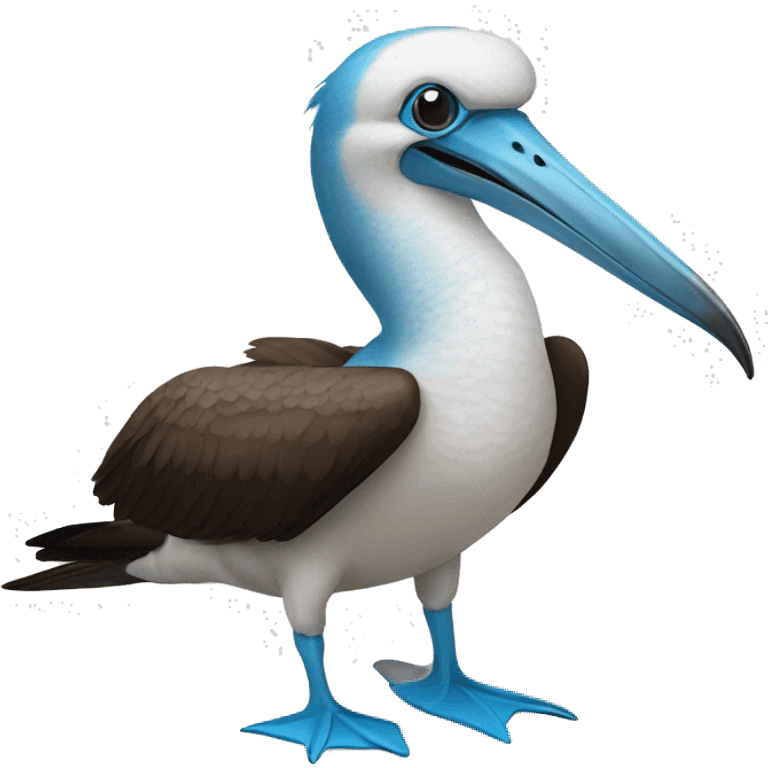 a blue footed-booby bird emoji