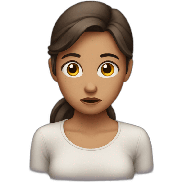 worried girls emoji