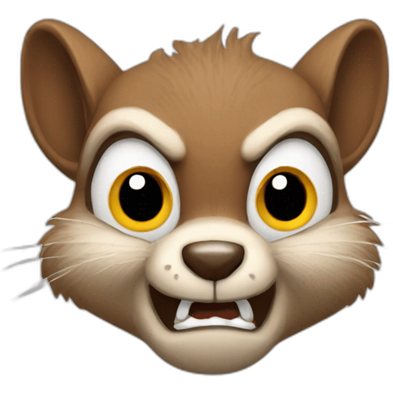 angry squirrel emoji