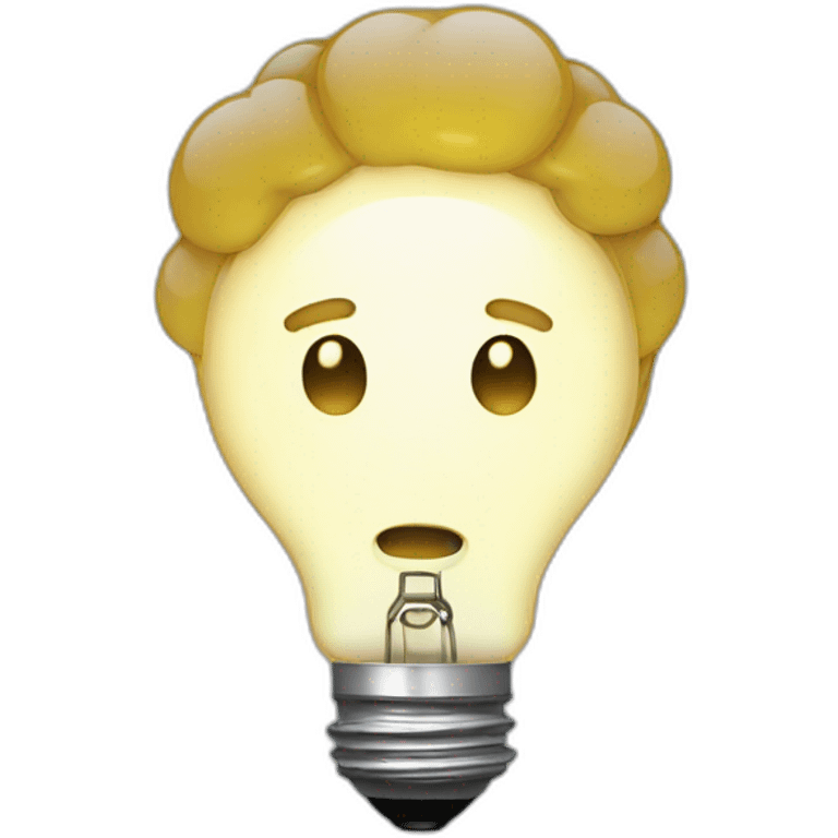 person with a light bulb in his head emoji